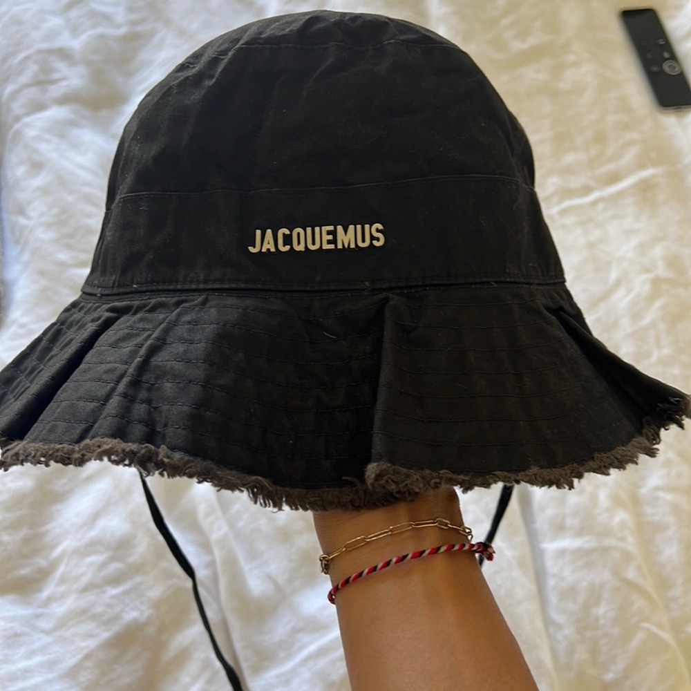Jacquemus bucket hat black OS